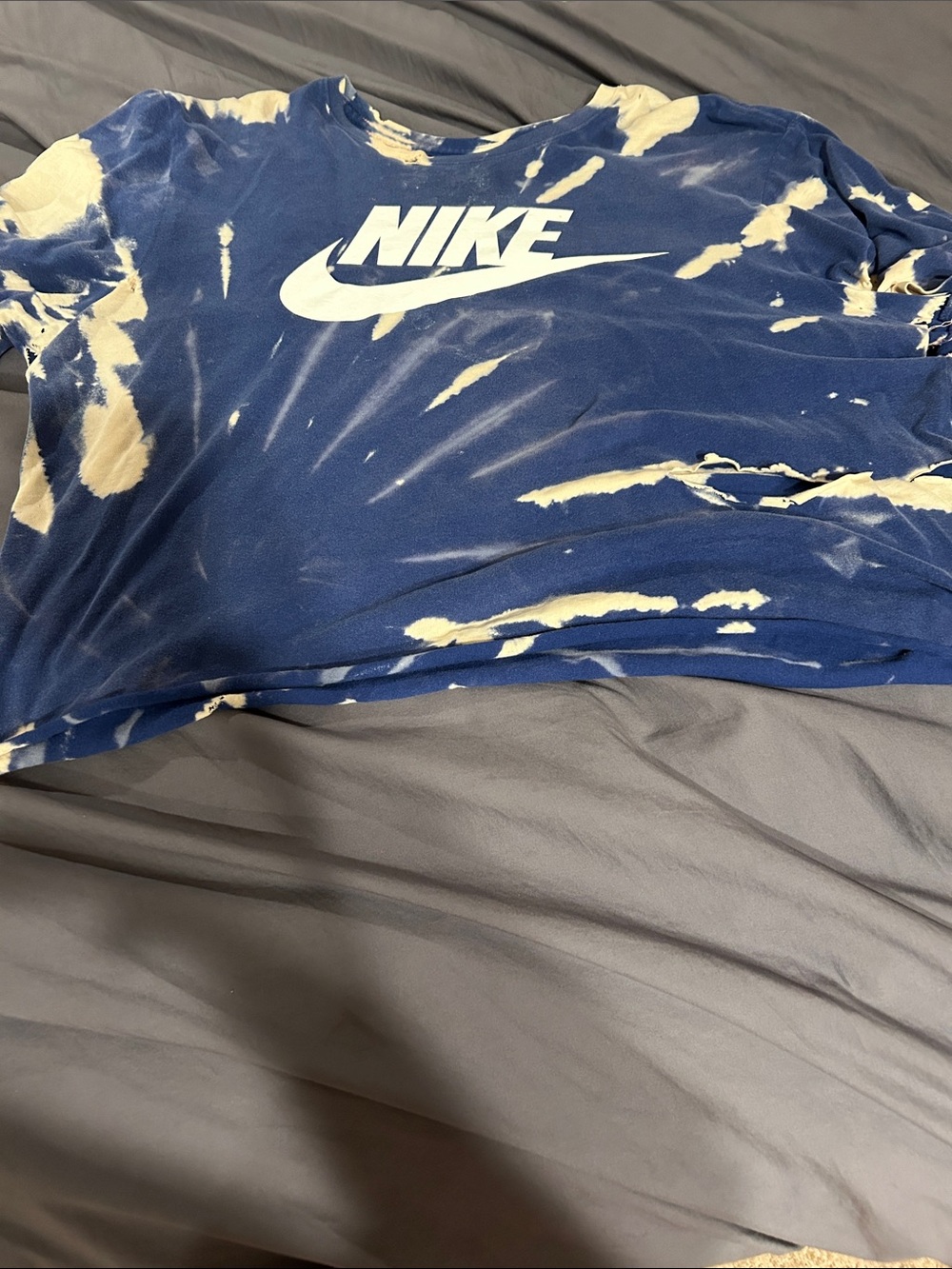 Nike Crop tops distressed & bleached